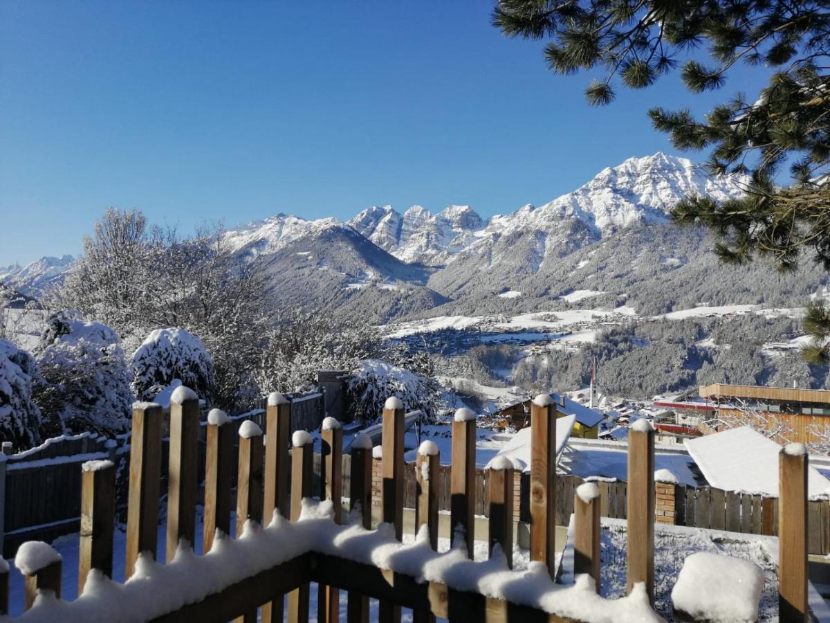 Chalet Gletscherblick Stubai Mieders Bagian luar foto